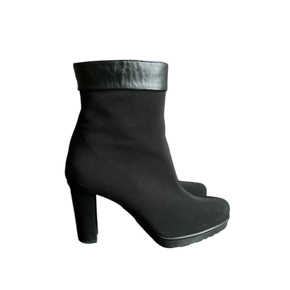 Stuart Weitzman Gore-Tex Black Ankle Boots - Picture 3 of 9